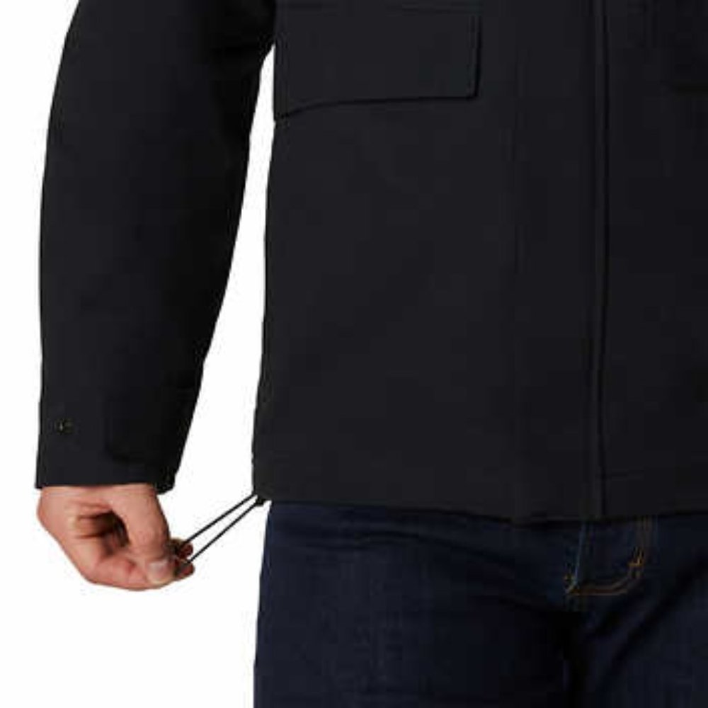 Columbia Men’s Hooded Fleece Lined Canvas Jacket Omni-Tech Insulated NWT Size M - Picture 6 of 6